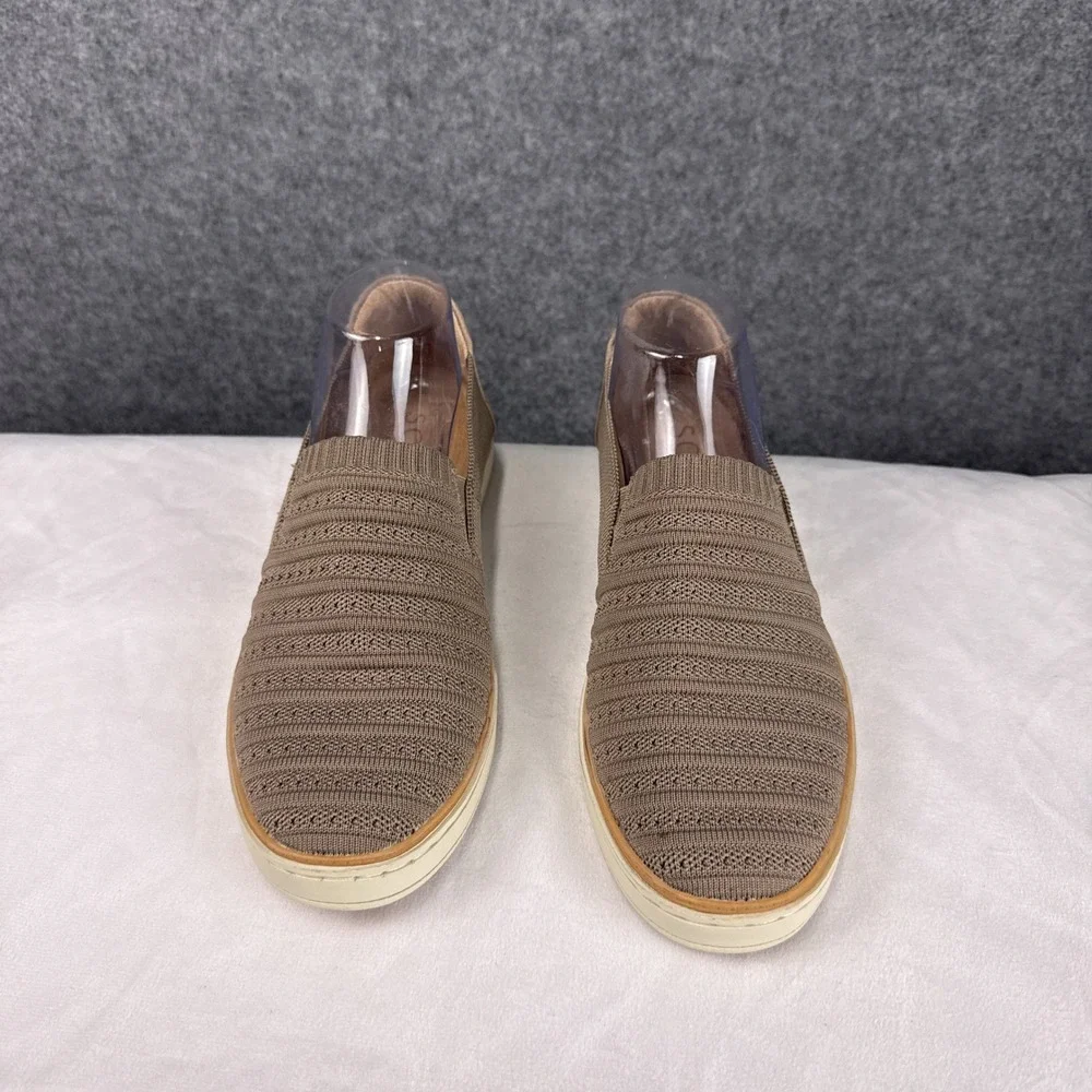 Soul Naturalizer Kemper Slip On Sneakers 10W Taupe Brown Knit Comfort Loafers